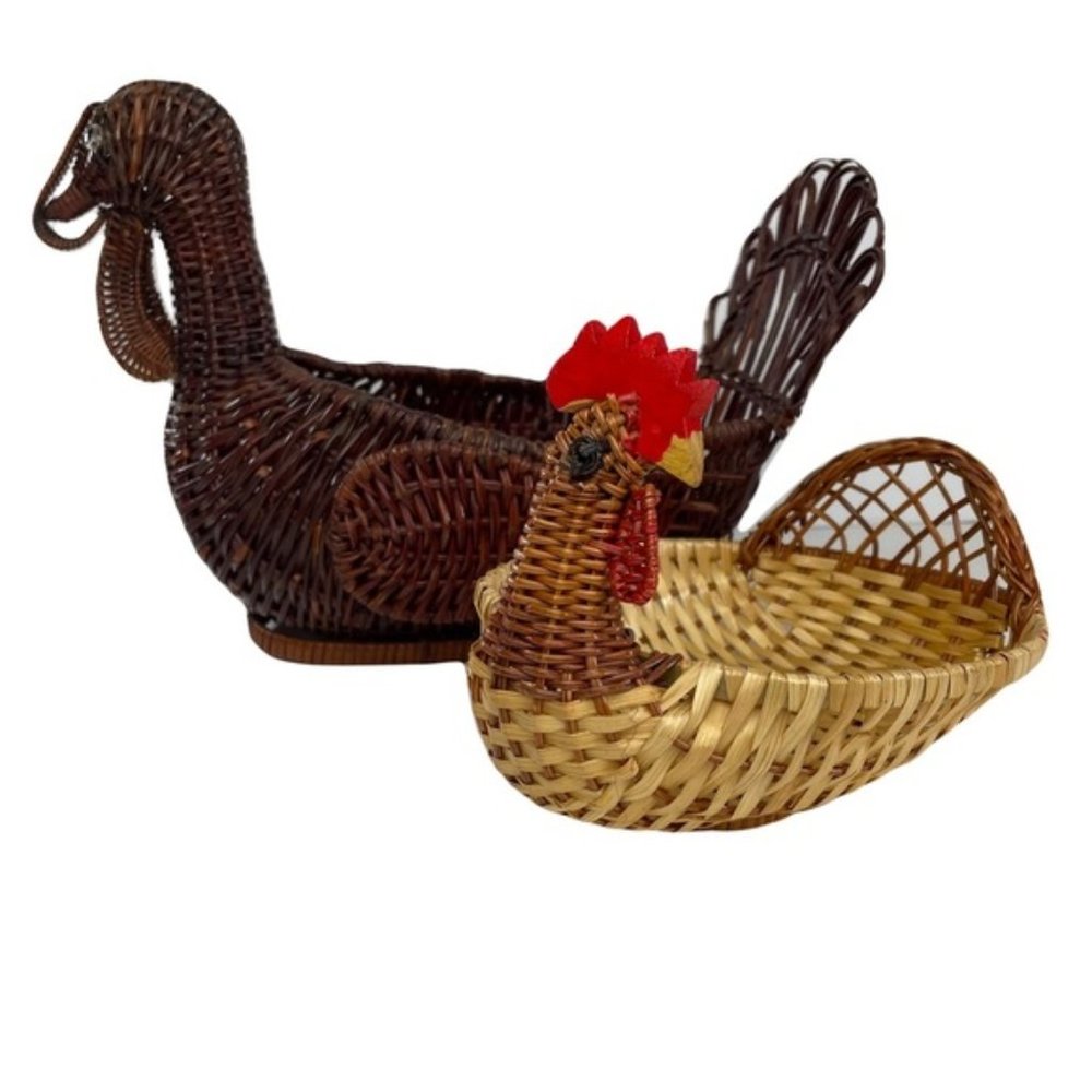WICKER Woven Turkey Basket Bundle